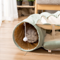 Barraca de cama de gato engraçada de alta qualidade com túnel